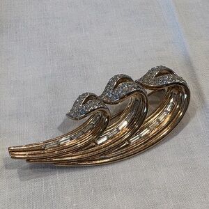 Trifari Gold and Silver Brooch